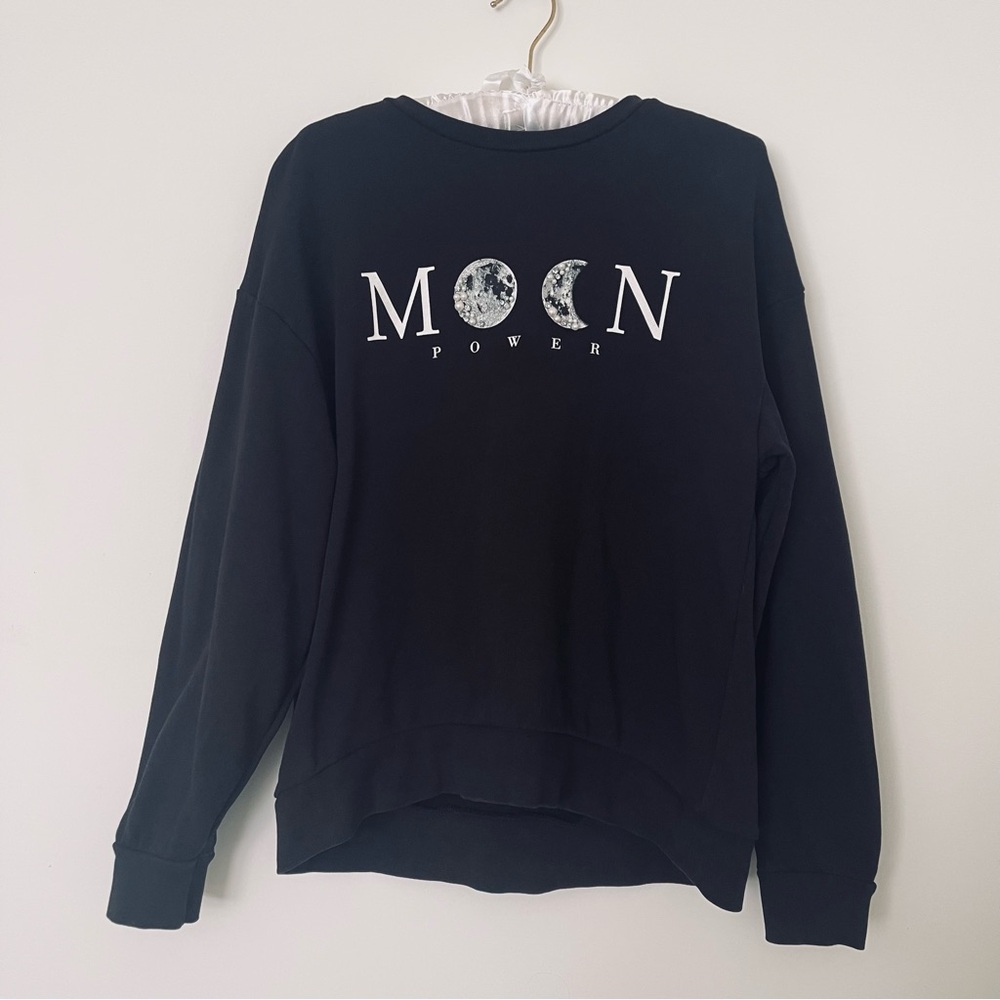 STRADIVARIUS Embellished Moon Pullover